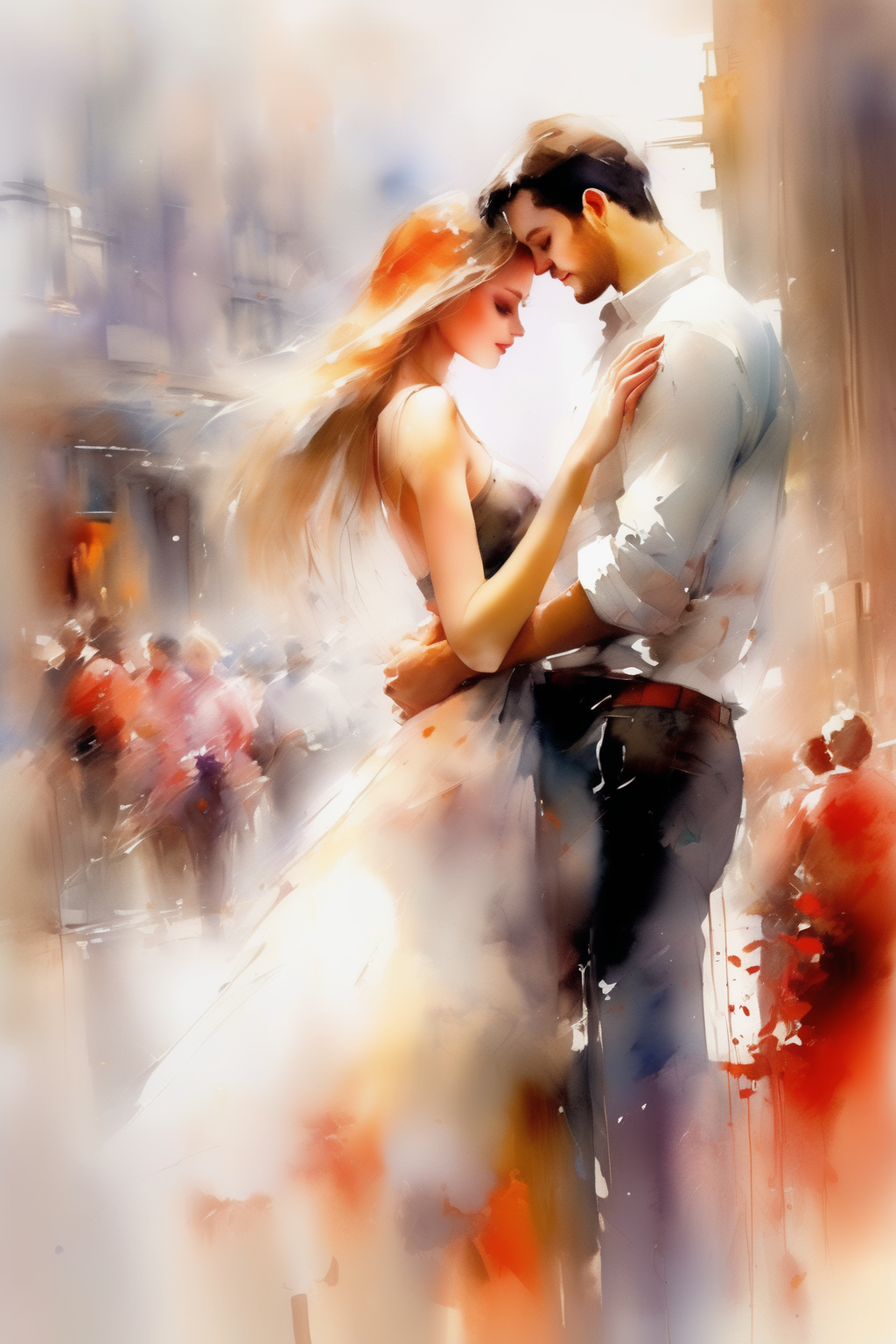 <lora:Willem Haenraets Style:1>Willem Haenraets Style - love making, the beautiful young lovers together abstract watercolor