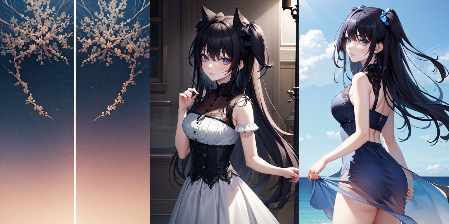 highly insanely detailed, masterpiece, top quality, best quality, highres, 4k, 8k, RAW photo, (very aesthetic, beautiful and aesthetic), two side up, 
__lazy-wildcards/dataset/background-color__, 
<lora:two_side_up-1.0:0.3>âââ