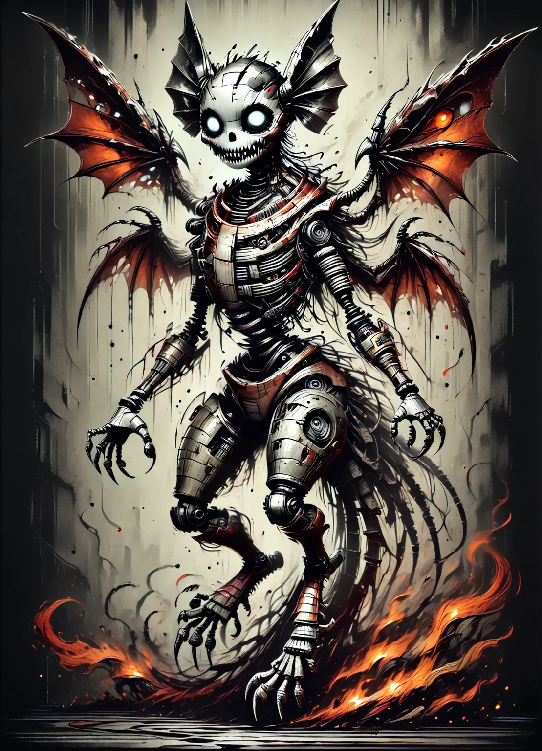DonMB01dD4rkXL score_9, score_8_up, score_7_up, score_6_up, enormous avian hive-like crisp feline sentient being, digitigrade appendages, trifurcated-tailed, short-tailed, metallic skin, bat-like ears, fire wings, rating_safe <lora:DonMB01dD4rkXL-pony:1>