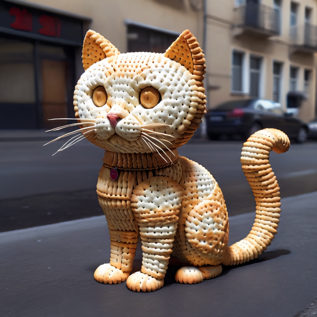 noc-crackers cat, street  <lora:noc-crackers2:1>