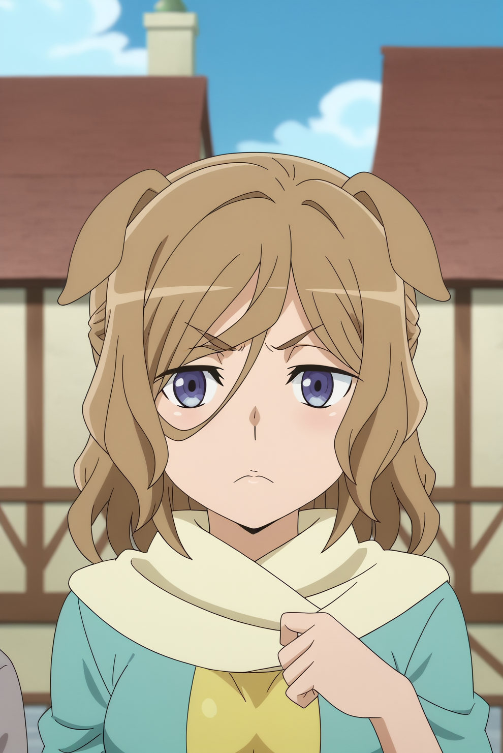 Naza Ersuisu, anime screencap <lora:Danmachi-Naza_Ersuisu-PDXL:0.8>