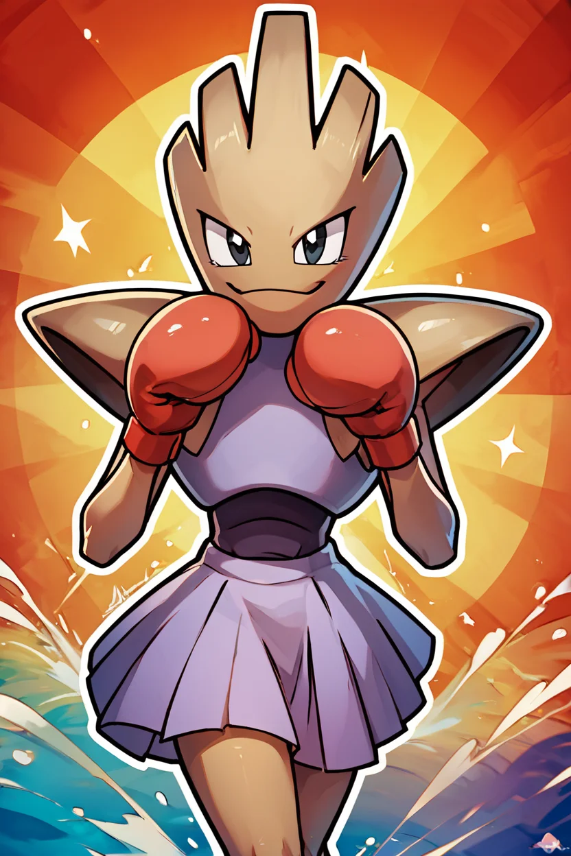 score_9, score_8_up, score_8, BREAK, , ,,, zzHitmonchan, no humans, boxing gloves, black eyes, pokemon (creature), <lora:Hitmonchan_Pokemon_PDXL:1.0>, ,,, , BREAK, smile, looking at viewer, ,,, abstract background, white outline, cowboy shot, ,,, embedding:zPDXL, Expressiveh, ,,, <lora:CatalystStylePDXL:0.6>, <lora:SDXLFaeTastic2400:0.5>, <lora:Expressive_H-000001:0.4>,