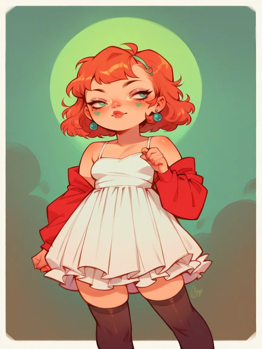 score_9, score_8_up, score_7_up, score_6_up, <lora:stud10XLP_r2:1> stud10, 1girl, thighhighs, dress
