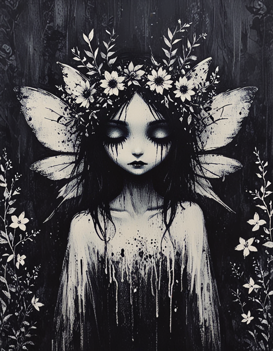 ethereal faerie hiding   <lora:novuschroma64 style:1.05> novuschroma64 style  <lora:sdxl_lightning_8step_lora:1>