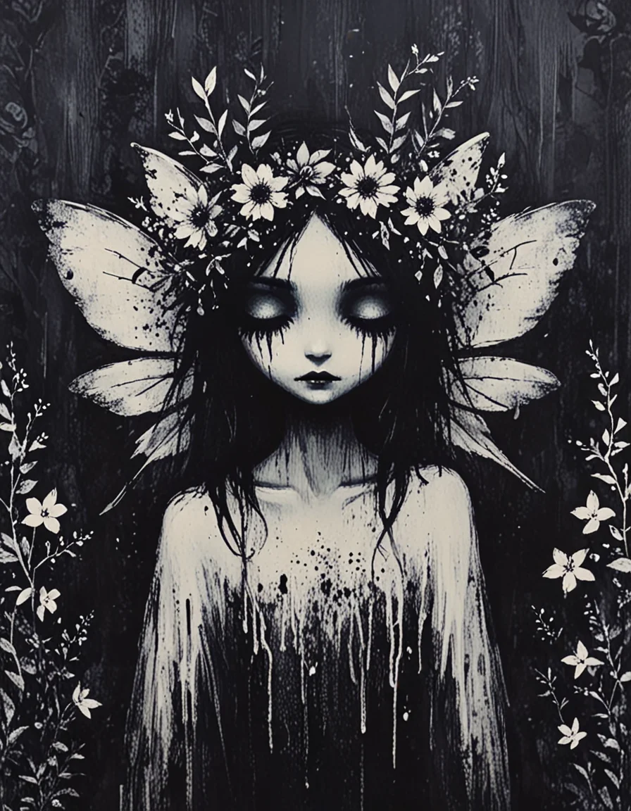 ethereal faerie hiding <lora:novuschroma64 style:1.05> novuschroma64 style <lora:sdxl_lightning_8step_lora:1>