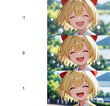 1girl,
rating safe, solo, solo focus, blurry background, short hair, hair bow, blurry, smile, bow, outdoors, blonde hair, closed eyes, open mouth, happy, ^_^, :d
<lora:pony-contrast+saturation_adjust-mki:-1>