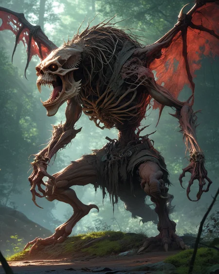 Reaper, Creature with glowing wings and sharp claws, standing in a dense forest at night., Aiming a magical weapon, Bright headlights of a car cutting through the darkness of a rural road, creating a sense of tension., A grand cathedral with towering stained-glass windows, long rows of pews, and sunlight streaming through the windows., True rendering, Studio-grade, Detailed shading, Enhanced, zPDXLpg, detailxl, zPDXLrl, ZIP2D, zPDXL, <lora:Fant5yP0ny:0.6> <lora:Pony_DetailV2.0:1>