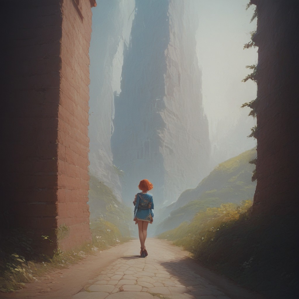 score_9, score_8_up, score_7_up, 20 years old,  masterpiece, beautiful girl, redhead, short hair, Outdoors, Far Away