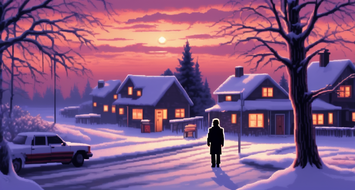 <lora:Lucasarts Artstyle - (Trigger is lcas artstyle):1> lcas artstyle,, "Where the light never goes out and the streets are always bright. " cinematic, dark, night, ambient., person in a unique situation ( A musical concert environment). Highly detailed photography. Volumetric lighting., person in a unique situation ( A place with everything made of wood with a little old paint peeling off and lots of ingrown tribal details). Highly detailed photography. Volumetric lighting., person in a unique situation ( A scene all frozen and full of snow with stalactites). Highly detailed photography. Volumetric lighting., person in a unique situation ( A place battered by time and natural disasters). Highly detailed photography. Volumetric lighting.,