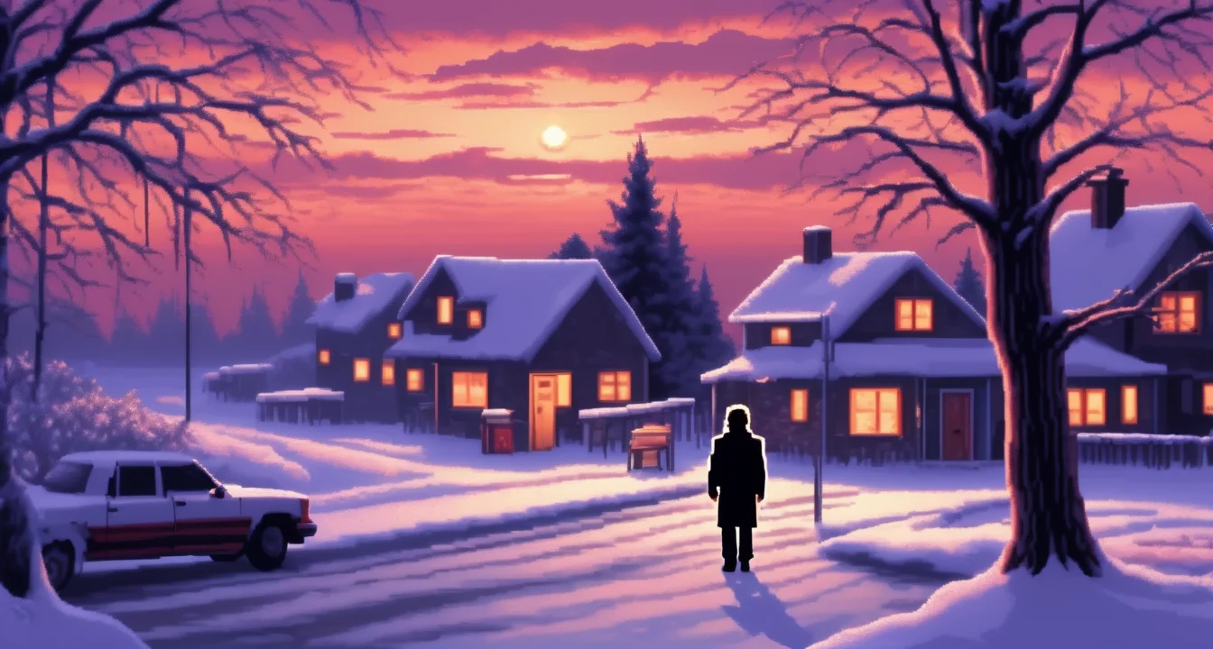 <lora:Lucasarts Artstyle - (Trigger is lcas artstyle):1> lcas artstyle,, "Where the light never goes out and the streets are always bright. " cinematic, dark, night, ambient., person in a unique situation ( A musical concert environment). Highly detailed photography. Volumetric lighting., person in a unique situation ( A place with everything made of wood with a little old paint peeling off and lots of ingrown tribal details). Highly detailed photography. Volumetric lighting., person in a unique situation ( A scene all frozen and full of snow with stalactites). Highly detailed photography. Volumetric lighting., person in a unique situation ( A place battered by time and natural disasters). Highly detailed photography. Volumetric lighting.,