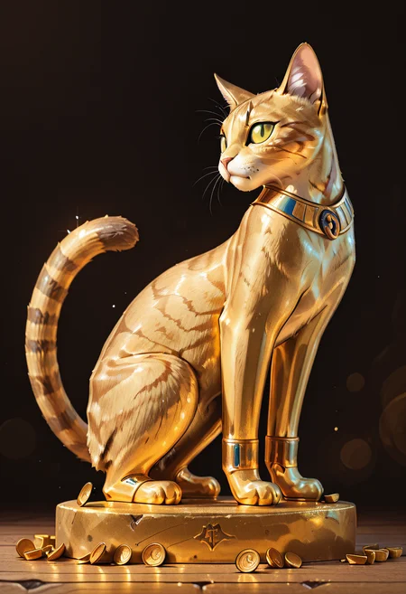 masterpiece, best quality, zz3gypt, coin, cat, ,<lora:EgyptianIconsIXL_v1:1.0>,