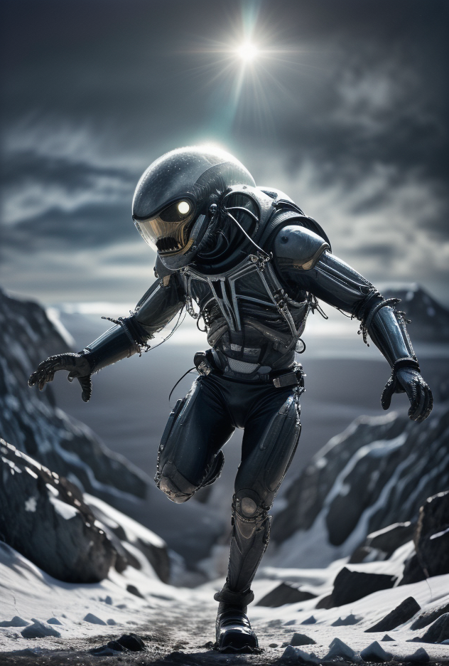 ((Motion glitch EMF energy effect))(Running jumping leaping attacking action shot)(Antarctica snow drifts daylight)BREAK(Imposter possessed by shap changer alien)BREAK((daytime USA Antarctica station 1882))BREAK(Shape changing alien creature from the  Wes Craven movie 'The Thing')((special makeup effects Rob Bottin, Stan Winston))
highest quality), hyperrealistic,((dodge and burn, corner edge darken vignette)((exposure POP!!! hdr extremely intricate, High (Detail:1.1), Sharp focus, dramatic cinematic light, (8k textures, elegant, ((((cinematic look))))breathtaking, insane details)) <lora:back-front_lighting:1.8> <lora:Better_Details:0.5> <lora:epiC35mm:0.5> epiC35mm <lora:HDhelper:0.5> <lora:LCM_1-5:0.6> <lora:up-down_lighting:2.6> <lora:HDR:0.5>
 <lora:bokeh:0.2> <lora:last:0.2>  <lora:Film-Grain:0.6> <lora:Panning:2>