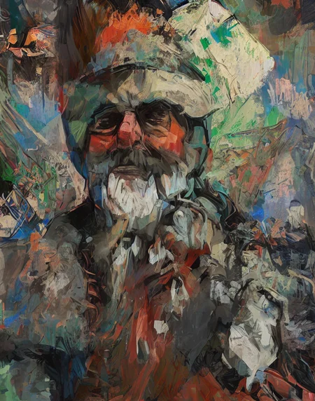 [santa:abstract background:0.5], expressionism, digital art, colorful background,+Disco Elysium, <hypernet:discoElysiumStyle_discoElysium:0.7>
