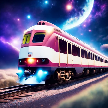 (CosmicTrain style:1) <lora:djzCosmicTrainV21:0.8>