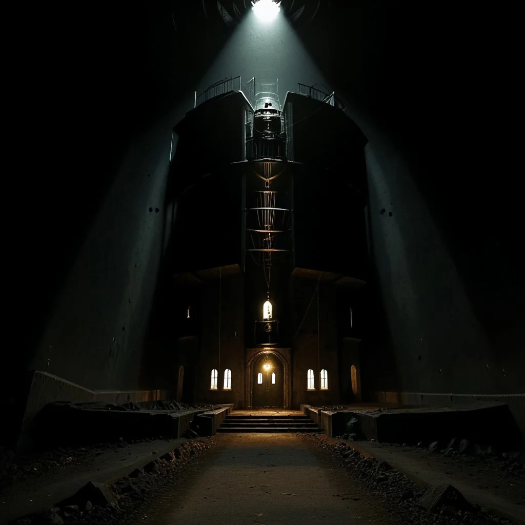 apollo capsule found in an abandoned museum, nighttime, dslr photo with flash on, smithsonian, flash on, dark background, screenshot from an urban exploration video, smithsonian air and space museum, (((Hl2_Ca)))