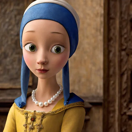The girl with a pearl earring DreamDisPix style <lora:SDXL-DreamDisPix-Lora-r32:0.8>