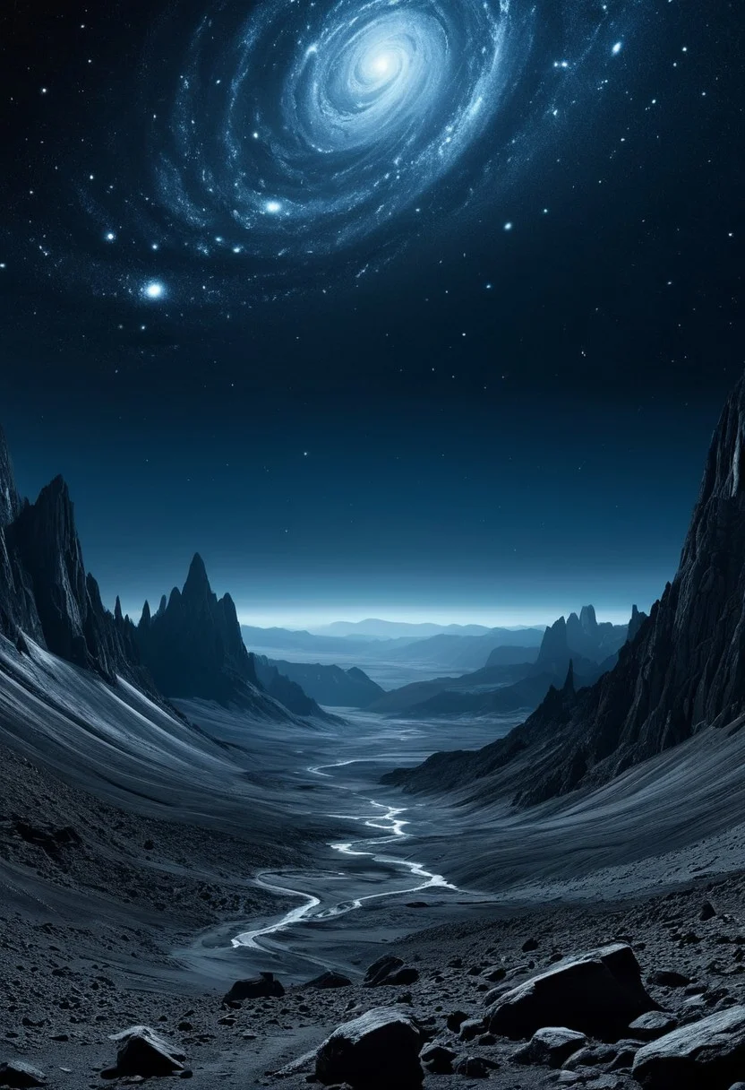 Irritating eternal endless emptiness of space fulfilled with the immense inexhaustible irresistible source of awe and horror, masterpiece, best quality, detailed, high quality, scenery