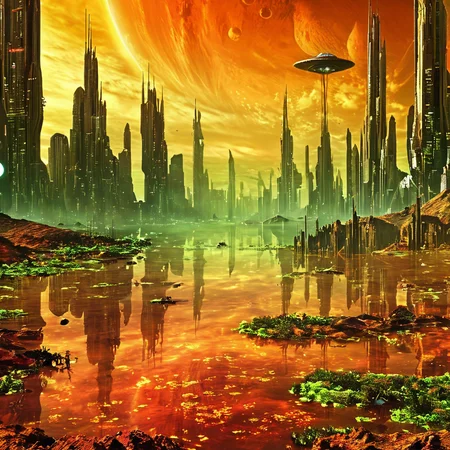 masterpiece,high resolution.
,alienworld, 
city,scenery
, <lora:Alien_World-xl-8:0.6>,