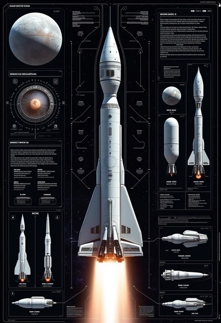 yfg-aarchy 3D schematic of a Saturn V rocket