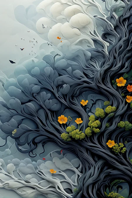 <lora:artfullyTREELUSION_SDXL_V1:1>, arttrlsn,
<lora:artfullyFLOWERTREE_SDXL_V:1>