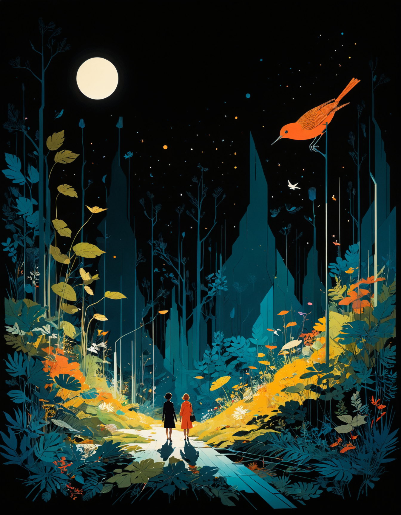 by Atay Ghailan, by Brett Whiteley, by Charley Harper , graphic, geometric, angular, dimensional, (there is still light in the darkest darkness:1.4), drawing, highly detailed and hyper surrealistic, perfect composition, harmonic colors, dramatic lighting
<lora:add-detail-xl:0.5> <lora:xl_more_art-full_v1:0.5>