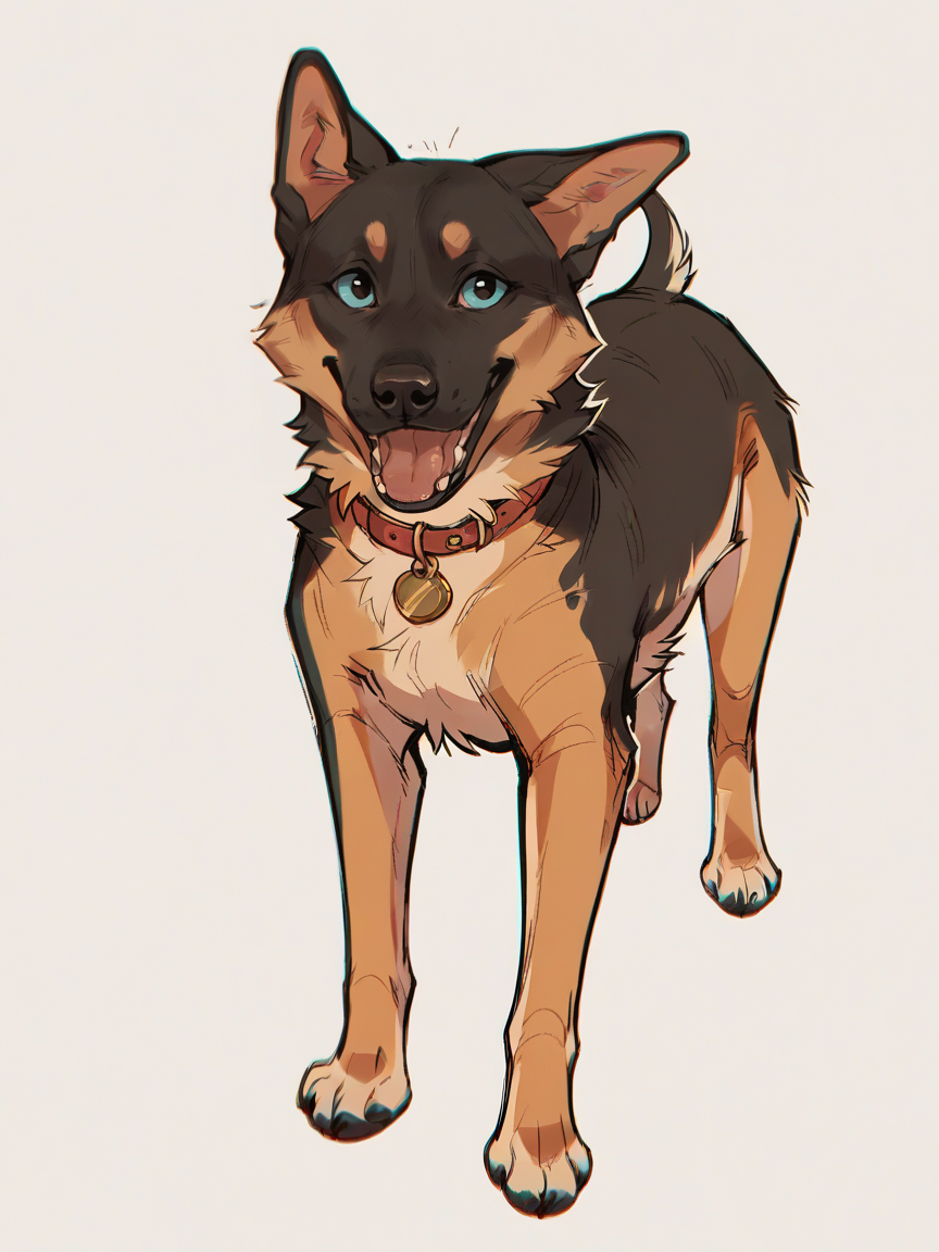 score_9, score_8_up, score_7_up, score_6_up,  <lora:3mpr3ss3XLP:0.8> 3mpr3ss3, dog, feral, solo