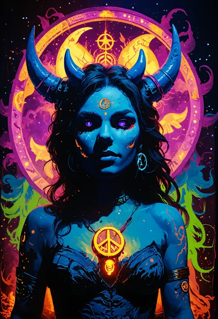 The harmony dreamin' had me constantly schemin'
Rarely peace, in belly of beast, armed like a demon, <lora:xl_more_art-full_v1:0.4>,  <lora:MJ52:0.4>, LED Lighting, <lora:Ive_Got_The_Power:0.8>, <lora:blacklight_makeup_v2:0.7> blacklight makeup