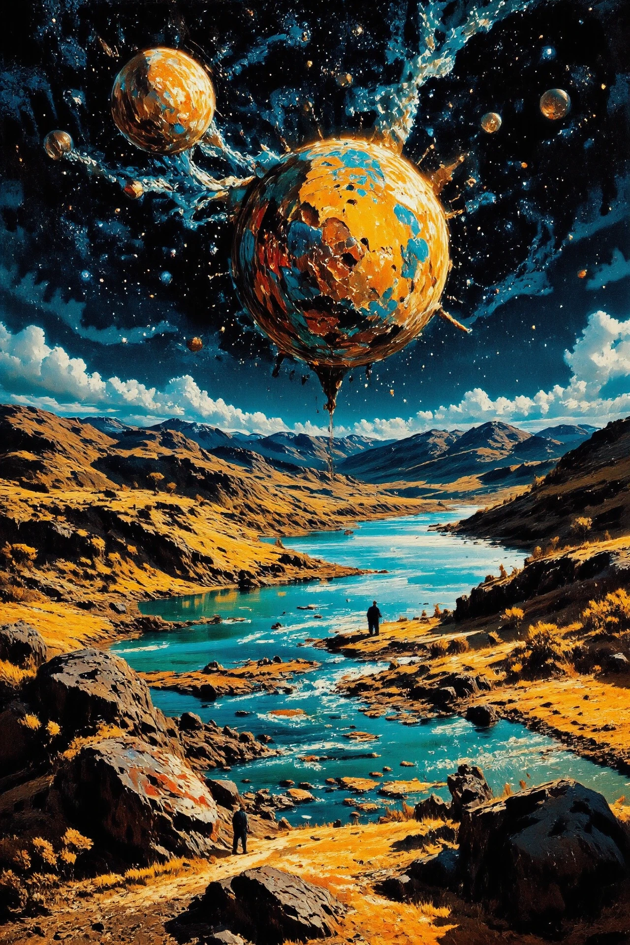 asteroid, beautiful  Norwegian surreal landscape, couple kissing, vivid colors, colorful, multilayer paint splash style, <lora:Hand v2:1> <lora:Anti-Blur:1> <lora:Insane Detail Slider:0.5>   <lora:Flux.1_Turbo_Detailer:0.6>   <lora:flux-photo-transparent_Alpha_1.0:0.8> <lora:flux.1_lora_flyway_Epic-detail_v2:1>   <lora:Painterly01b_CE_FLUX_AIT:0.8> pntrlyCE_style <lora:PsykeV1:1>  <lora:VividlySurreal:1>