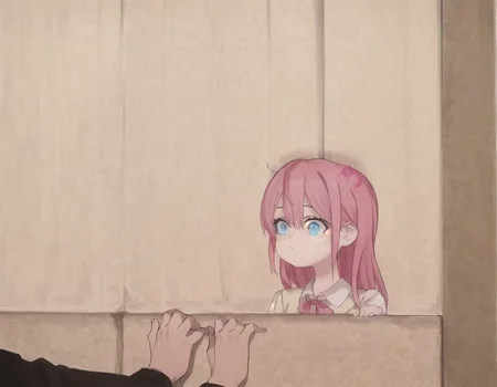 nsfw, highres, best quality, masterpiece, $\{quality\}, $\{style\}, best quality, very aesthetic, 8k, anime, masterpiece, best quality, detailed background, 8k, score 9, score 8 up, score 7 up, score 6 up, $\{girl traits\}, $\{appearance\}, hair between eyes, outdoors, solo focus, $\{clothing\}, $\{pose\}, $\{background\}, $\{composition\}, mikari tachibana, Long, flowing pink hair, Large, bright blue eyes, Fair skin, Delicate facial features, Wears a school uniform, Ribbon in hair, Petite build, Shoulder-length hair, mikari tachibana