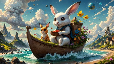 cute creature, SimplePositiveXLv2 ImgFixerPre0.3 unaestheticXL_Alb2 unaestheticXL_AYv1 unaestheticXL_Jug6 <lora:aesthetic_anime_v1s:0.5> <lora:Cute_3D_Cartoon:0.2>, highly detailed, CG render, octane, bokeh, 4k, 8k, 8mm, unreal engine 3d, cute cute cute creature, an illustration by esao andrews, cyril rolando and goro fujita, deviantart, fantasy art, storybook illustration, oil on canvas