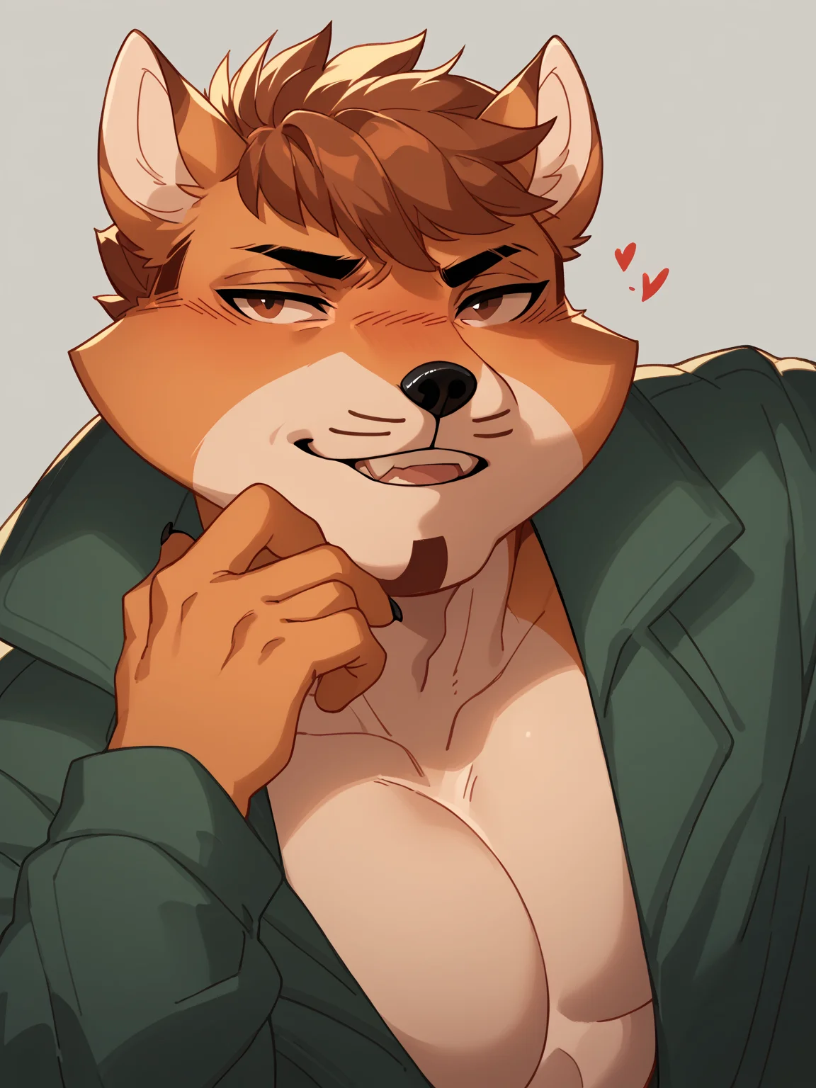 score_9, score_8_up, score_7_up, high quality, hires, male, solo, anthro, furry, seductive, seducing, looking at viewer, <lora:RoyРой:1>