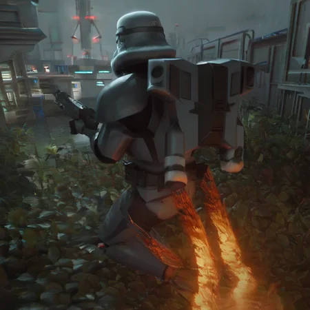 (score_9,score_8_up,score_7_up,score_6_up,score_5_up,score_4_up),high quality,detailled,(outdoor, battlefield, dark, night, battlefront, war),<lora:incase_2024_new_style_upscaled_with_big_images:0.8>,<lora:easynegative:1>,<lora:StS_PonyXL_Detail_Slider_v1.4_iteration_3:1>,
BREAK
<lora:Dark_trooper_phase_0:1> (dark trooper phase 0 armor, dark grey armor, dark grey helmet, jet pack, red dots, solo, holding weapon, holding gun, 1boy), flying, (jetpack flames:1.4)
