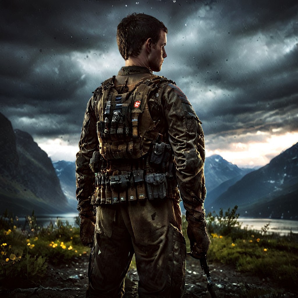picture of the heavywater operasjon i norway, cinematic landscape, epic, soldiers,