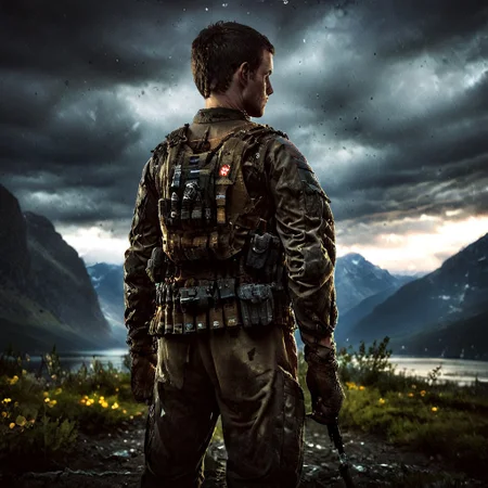 picture of the heavywater operasjon i norway, cinematic landscape, epic, soldiers,