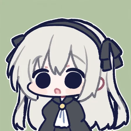 Kasugano Sora,<lora:miratsu_noob:1>,chibi,silver hair,