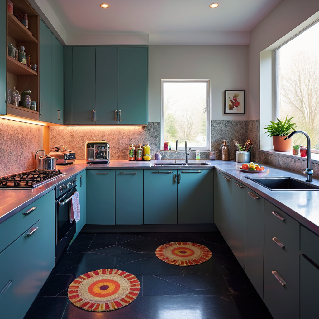 magazine photograph of a perfect kitchen <lora:Psych-Futurism:1>,pfstyle