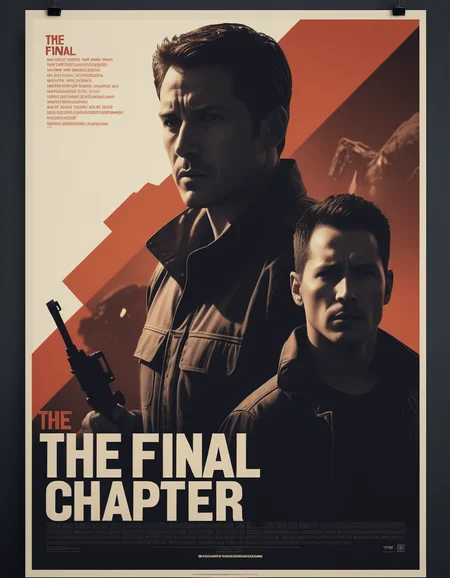 minimalistic action cinema poster with large text:"the final chapter" <lora:text:.6>