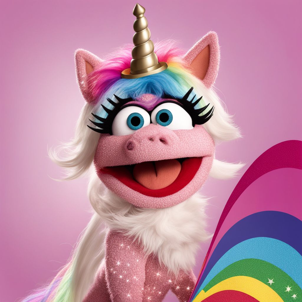Sparkle rainbow unicorn kitten MuppetShow  <lora:SDXL-MuppetShow-Lora-step00002500:1.0>