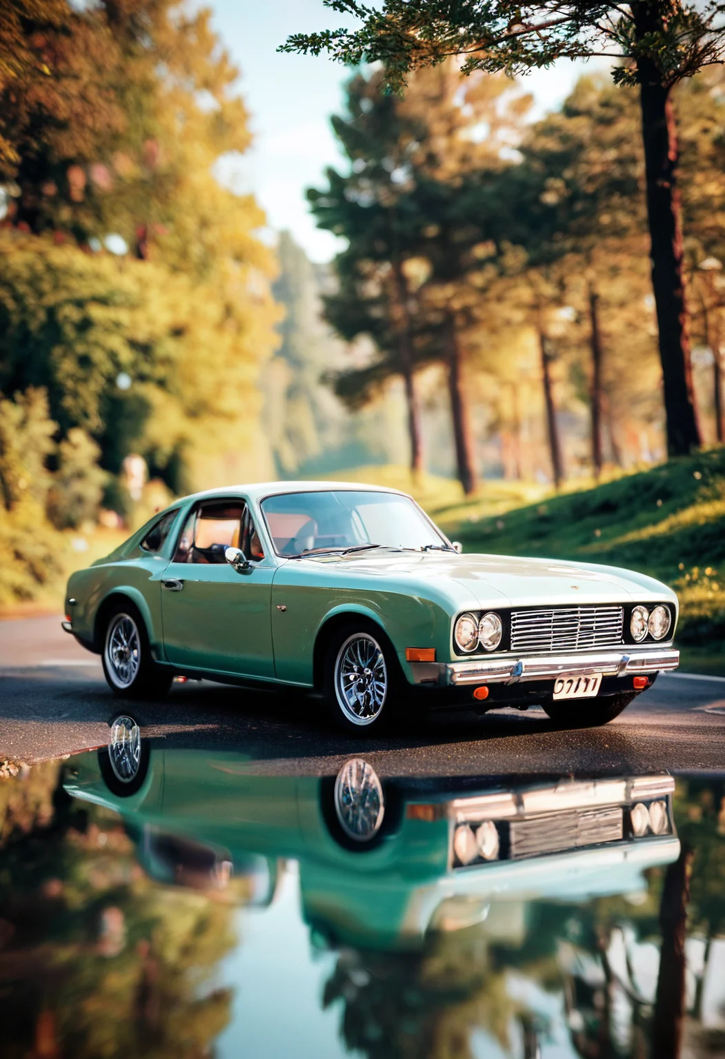 score_9, score_8_up, score_7_up, outdoor, scenery, sunny, trees, summer, car, sportscar, autum, motion blur, reflection, highly detailed, film grain, dynamic angle, <lora:zy_Realism_Enhancer_v2:0.9>