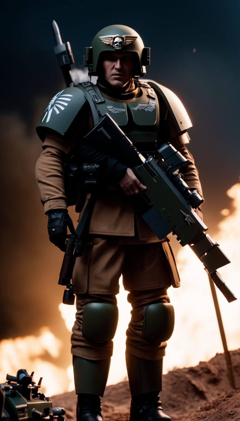cinematic photo Astra militarum, scenery, detailed background, masterpiece, best quality, high quality, absurdres <lora:astra_militarum_xl_v1:1> . 35mm photograph, film, bokeh, professional, 4k, highly detailed
