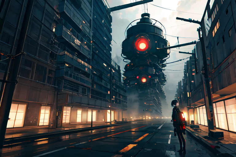 highly insanely detailed, masterpiece, top quality, best quality, highres, 4k, 8k, RAW photo, (very aesthetic, beautiful and aesthetic),  
tsutomu nihei,nihei_tsutomu,blame!,blame gakuen!,abara,TNstyle,sidonia_no_kishi,(lab,city ruins,sidonia \(ship\)),clouds,cables,tubes,industrial pipes,buildings,dark sky,black sky,fog,foggy,letterboxed,fence,wire,dome,air conditioner,tentacles,bones,gauna,gauna mech,lantern,star \(sky\),starry sky,machinery,ventilation fan,ventilation shaft,drainpipe,concrete walls,metal walls,walkway,light particles,dystopia,destroyed,no human,blm, 
<lora:ABARA:0>, 
(1girl:1.3), 
solo focus, 
autumn,âââ