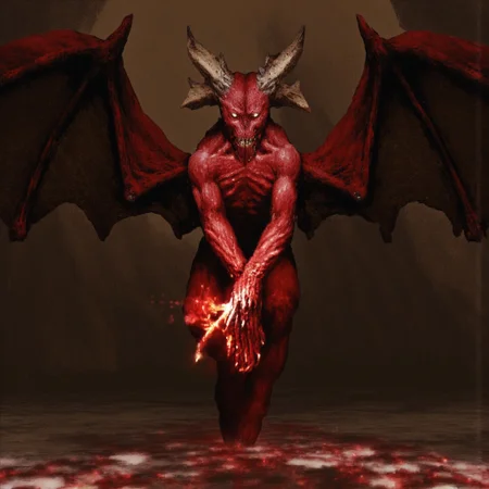 b3rs3rk first person d4concept pov, 3D01S, simple background d4artstyle atmospheric and powerful MikeFranchinastyle dark fantasy, natural organic and first person pov of a berserk style creature
A d00mstyle small menacing, red-skinned stone and fire gargoyle, blending the features of a rock bat and a obsidian stone demon. Its short body with massive leathery wings stretching from its back, ready to launch into the air. Its glowing, fiery eyes pierce the darkness, while sharp horns protrude from its head. The creature's hands, tipped with razor-like claws, clutch a ball of bloody meat, ready to hurl at its prey. Its stance is hunched, exuding an aura of fear. Its long, sharp fangs glisten. It hovers just above the ground, prepared to unleash fiery devastation from the skies.
UHD letterboxed game trailer frame chromatic aberration dark atmosphere sharp masterpiece with a focus on the character, elden ring style, dark atmosphere, chromatic aberration