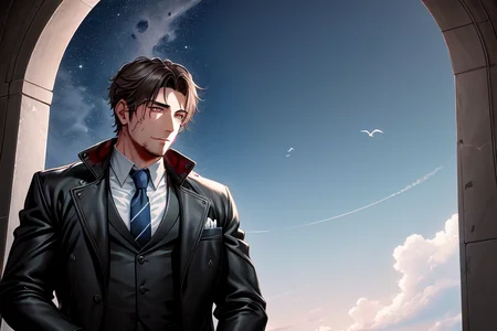 man, masculine, husbando, short, stubbles, Sniffing out the smell of dripping blood
Deep in my heart, my voice echoes
get it all now get it all
 BREAK There's no time to hesitate
And under the moonlight that divides the sky
Trying to fly without wings
sacrifice anything