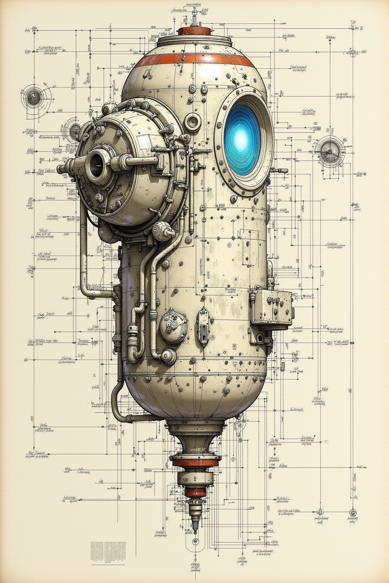 <lora:Vintage_sketch_style_v.1:0.8> VintageSketch style. An intricate vintage technical sketch.