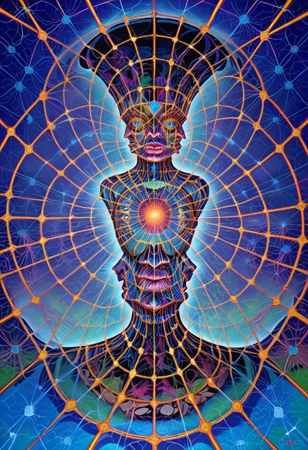 zPDXL, alexgrey , anatomical ,lattice, symmetry ,veins ,  <lora:Alex_Grey_PonyXL:0.9>