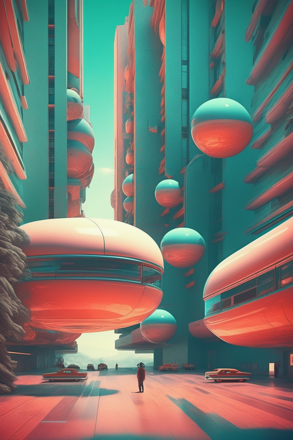 <lora:Beeple (Mike Winkelmann) Style:1>Beeple (Mike Winkelmann) Style - geometric optical illusion, 1960s psychedelic photography, modern architecture buildings, futuristic city with flying vehicles, stunning sci-fi cinematic lighting techniques and beautiful color grading