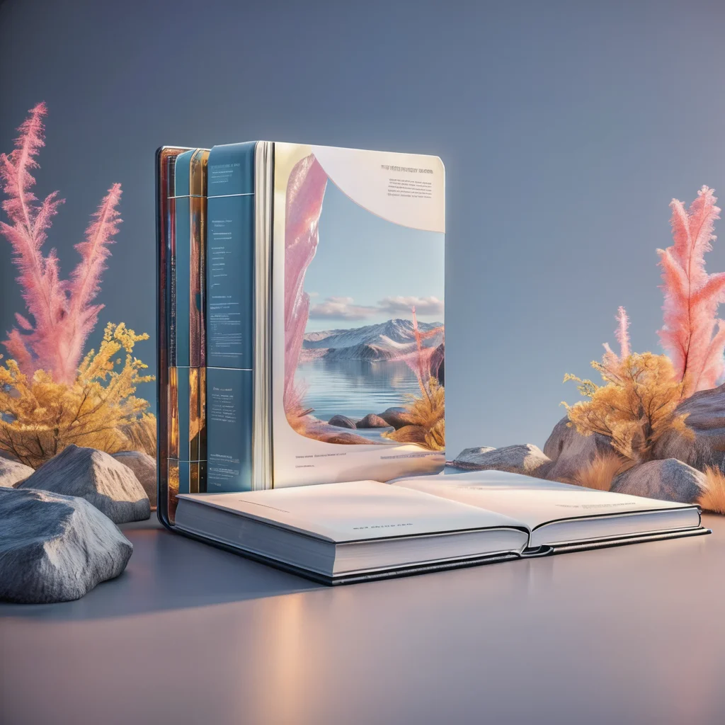 a textbook in the style of <lora:unreal_engine_futuristic_mirror_style-000010neu:0.6> unreal engine futuristic mirror