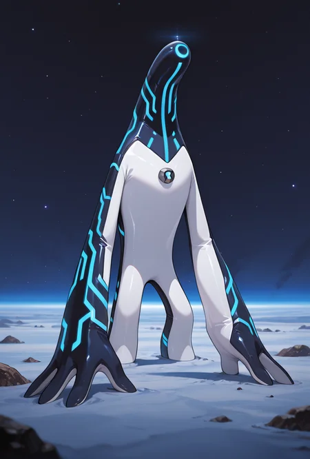 <lora:upgrade-08:1> upgrade, solo, no humans, neon trim, blue strips, no humans,, on alien planet, lunar surface, spaceship,, masterpiece, best quality, amazing quality, very aesthetic, absurdres, newest,