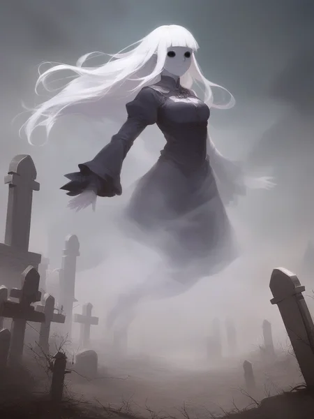 raw photo, (ghost:1.2), (transparent:1.2), floating, futanari, erection, solo, graveyard, breasts, legs, long hair, white hair, hime cut, mist, fog, (multiple arms:0.7), black eyes,
<lora:Aether_Ghost_v1.1_LoRA:1.2>, score_9, score_8_up, score_7_up,