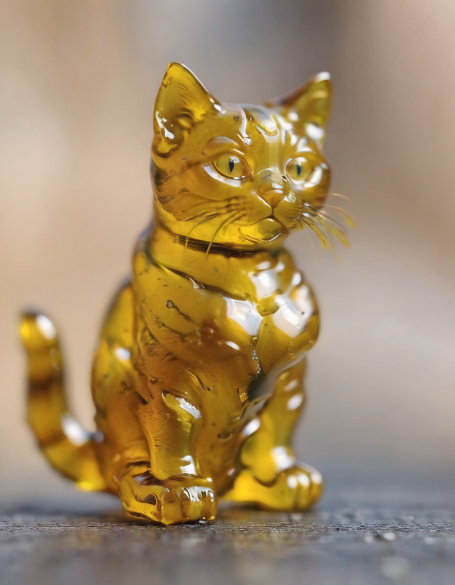 <lora:d4bz:1>cat made out of d4bz blurry background